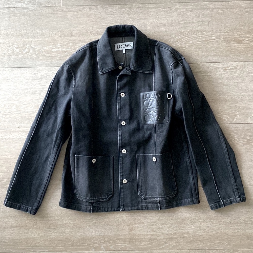 LOEWE Workwear Jacket washed black, Size 46, NWT and original box